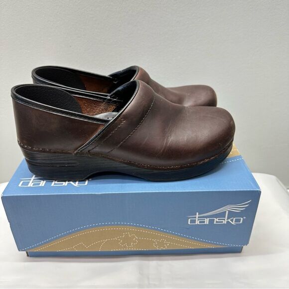 Dansko XP 2.0 oiled dark brown leather professional clog shoes. women's 41 10.5 - Picture 3 of 7
